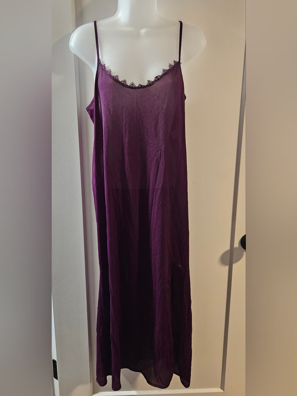 Vintage Petra Fashions Plum Purple Slip Dress